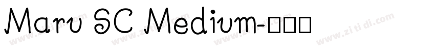 Maru SC Medium字体转换
